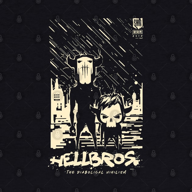 Hell bros comic book cover by skeamworks